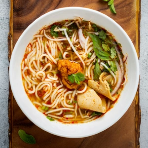 chicken shoyu ramen bowl with noodles